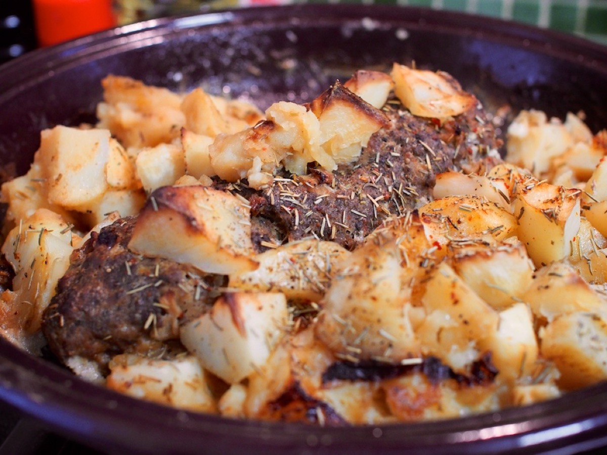 Meatloaf with potatoes