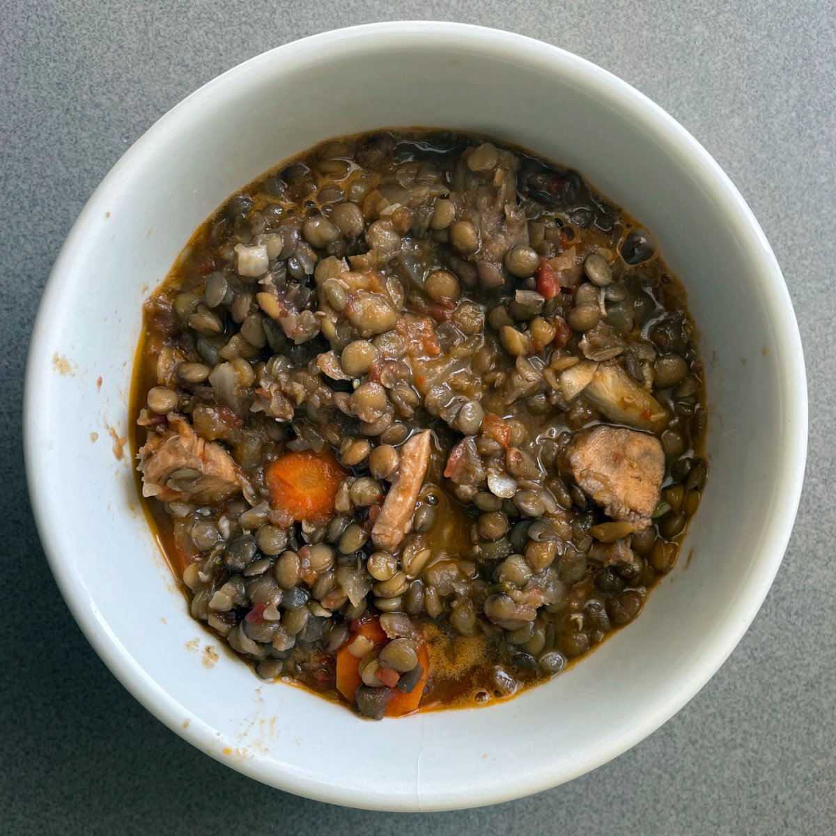 Tomato lentil chicken