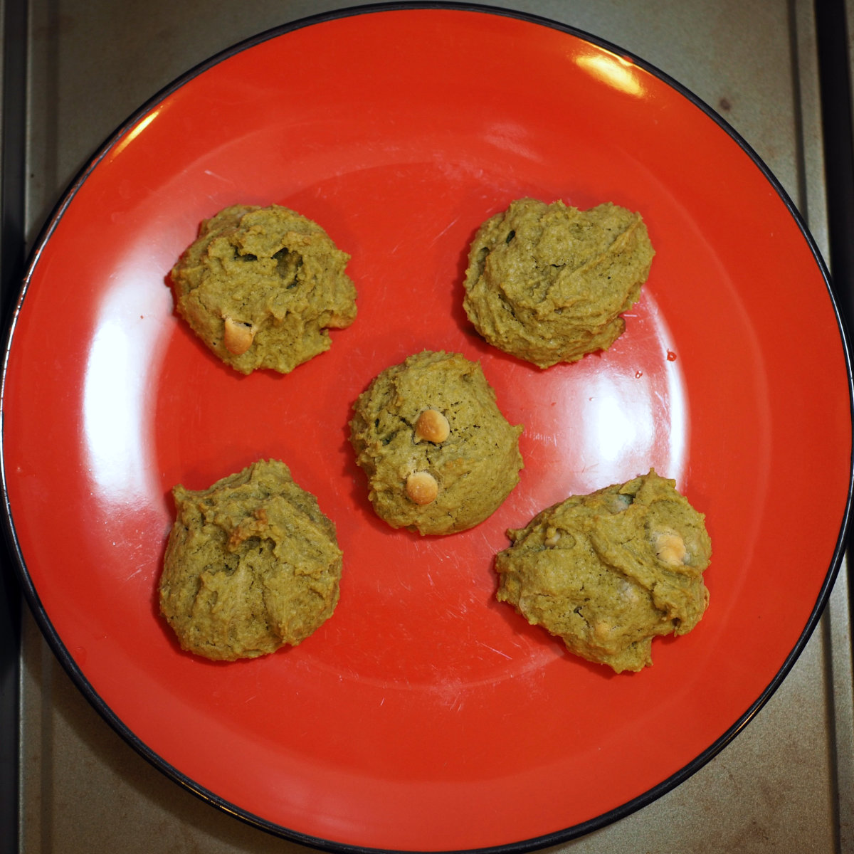 Okara matcha cookies